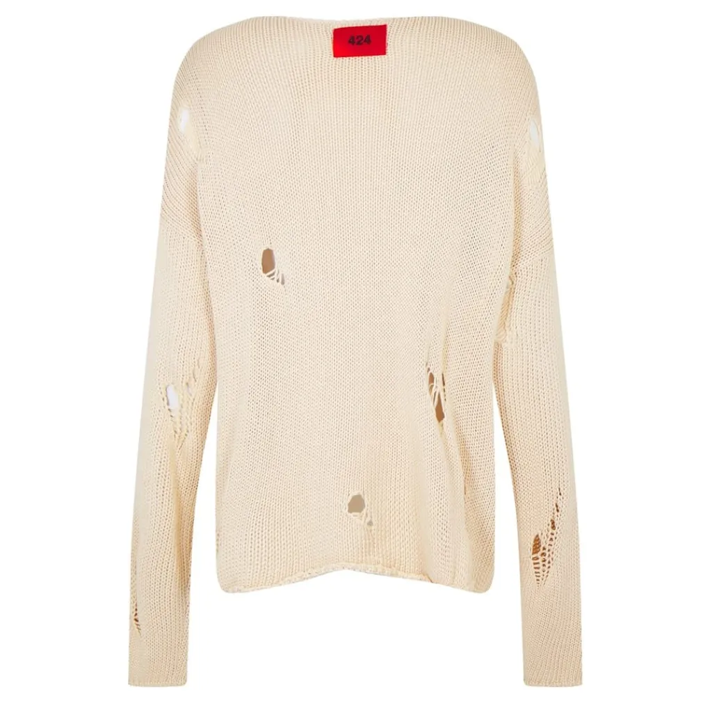Knitwear*424 Crew Neck Relaxed Fit Sweater in Multi