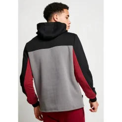 Hoodies*11 Degrees Mens Degrees Panel Hoodie in Black