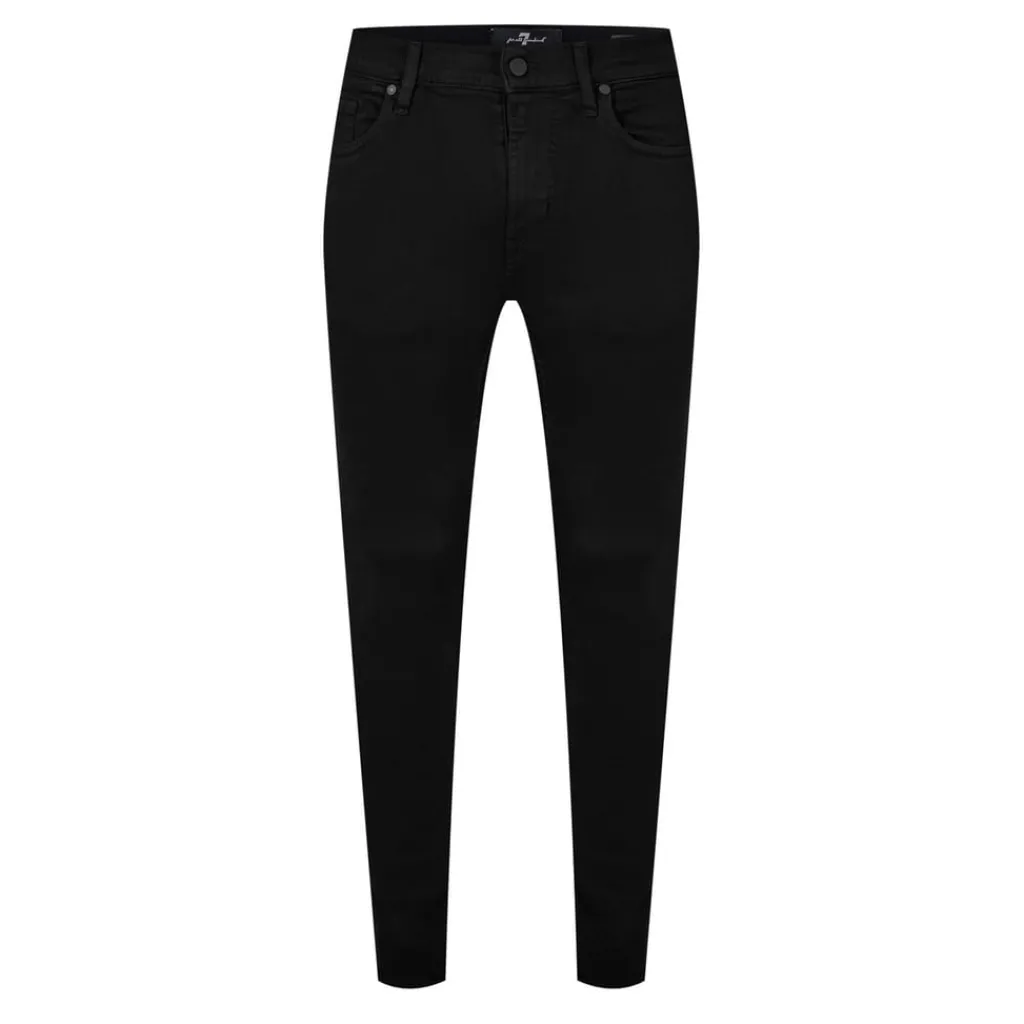 Jeans*7 For All Mankind Paxtyn Tapered Five Pocket Jeans in Black