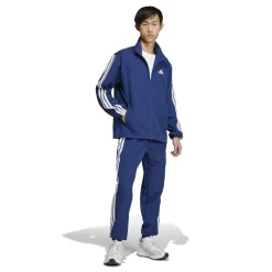 Tracksuits*adidas 3 Stripe Tracksuit Set Adults in Blue
