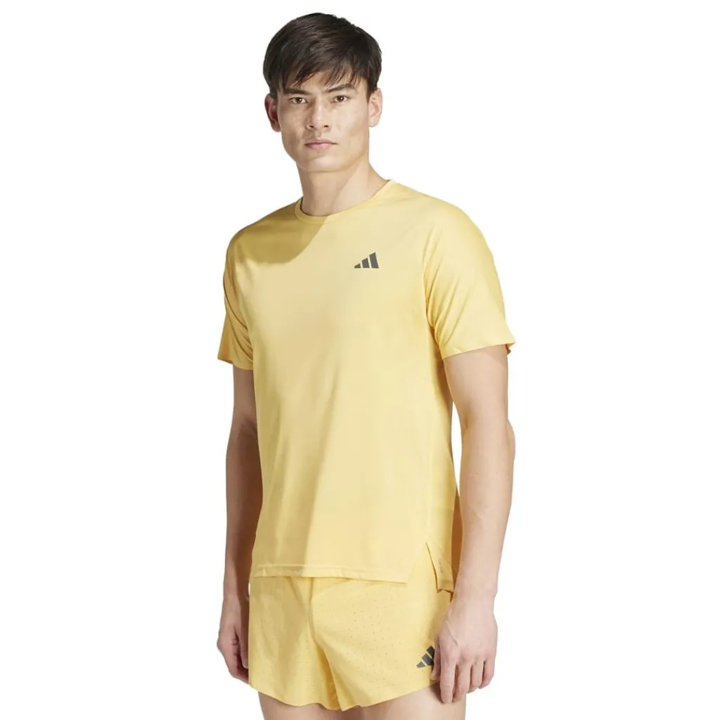 Fitness And Gym Tops|Fitness And Gymwear*adidas Adizero Regular Fit Crew Neck T-Shirt in Yellow