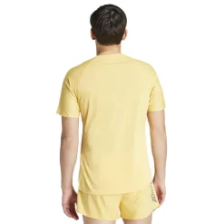 Fitness And Gym Tops|Fitness And Gymwear*adidas Adizero Regular Fit Crew Neck T-Shirt in Yellow