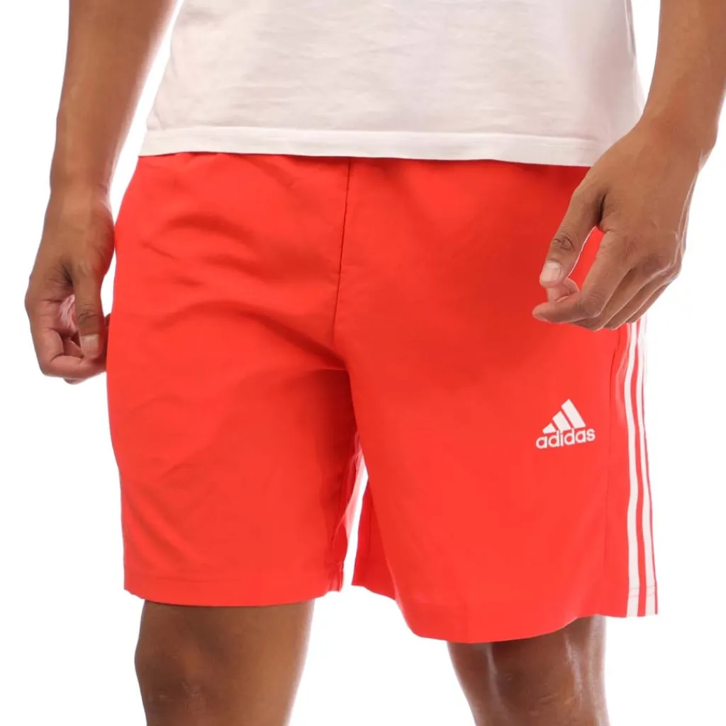 Shorts*adidas AEROREADY Essentials Chelsea 3-Stripes Shorts in Red