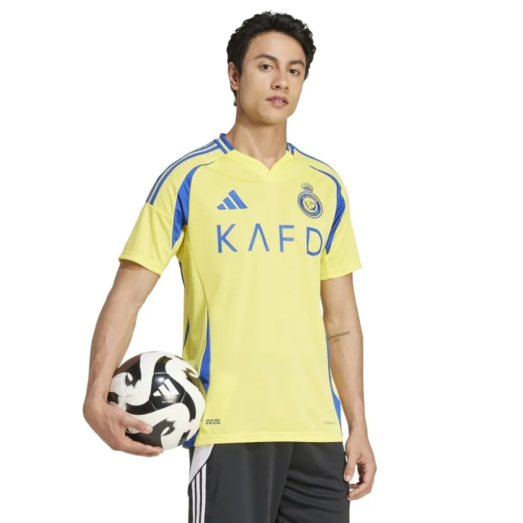Football And Rugby Clothing*adidas Al Nassr Ronaldo Home Shirt 2024 2025 Adults in Yellow