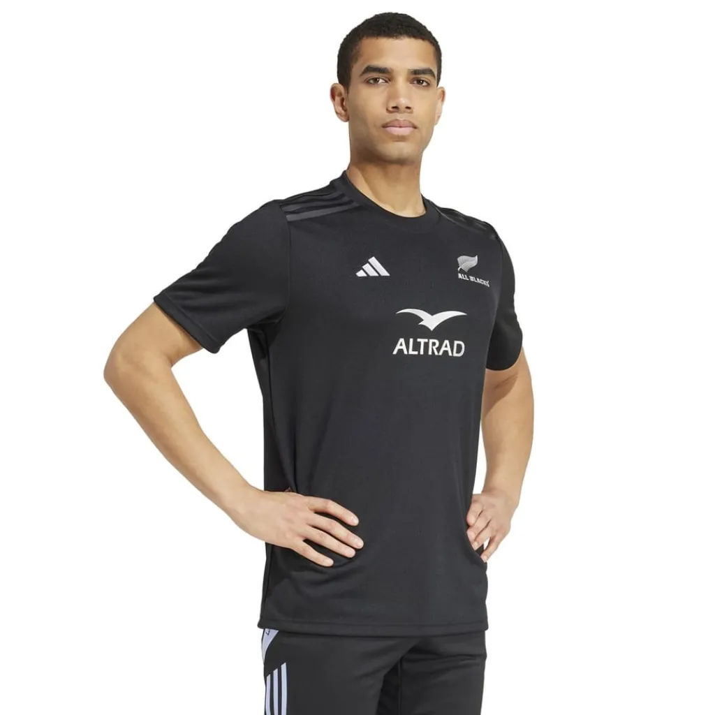 Fitness And Gymwear*adidas All Blacks Home Supporters Shirt 2024 Adults in Black