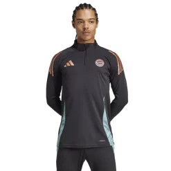 Fitness And Gymwear*adidas Bayern Munich Training Drill Top 2025 2026 Adults in Black