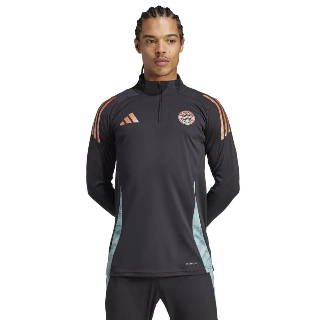 Fitness And Gymwear*adidas Bayern Munich Training Drill Top 2025 2026 Adults in Black