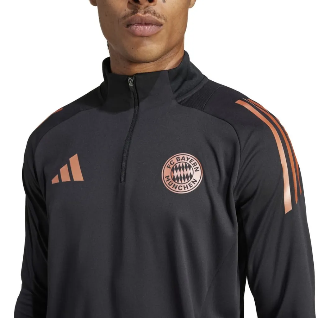 Fitness And Gymwear*adidas Bayern Munich Training Drill Top 2025 2026 Adults in Black
