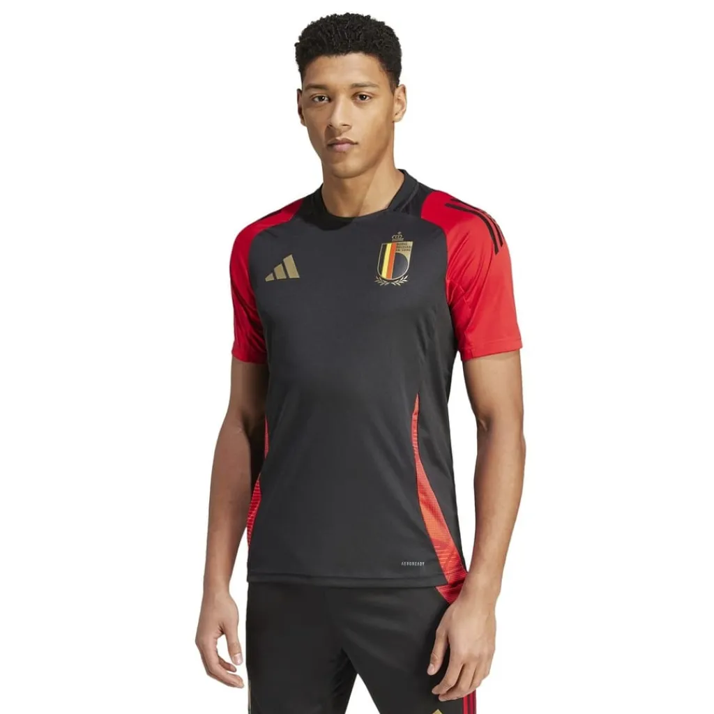 Football And Rugby Clothing*adidas Belgium Tiro 24 Competition Training Shirt Adults in Black
