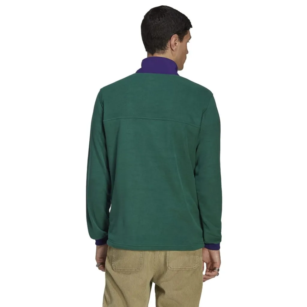Sweatshirts*adidas Collared Neck Relaxed Fit Sweatshirt in Green