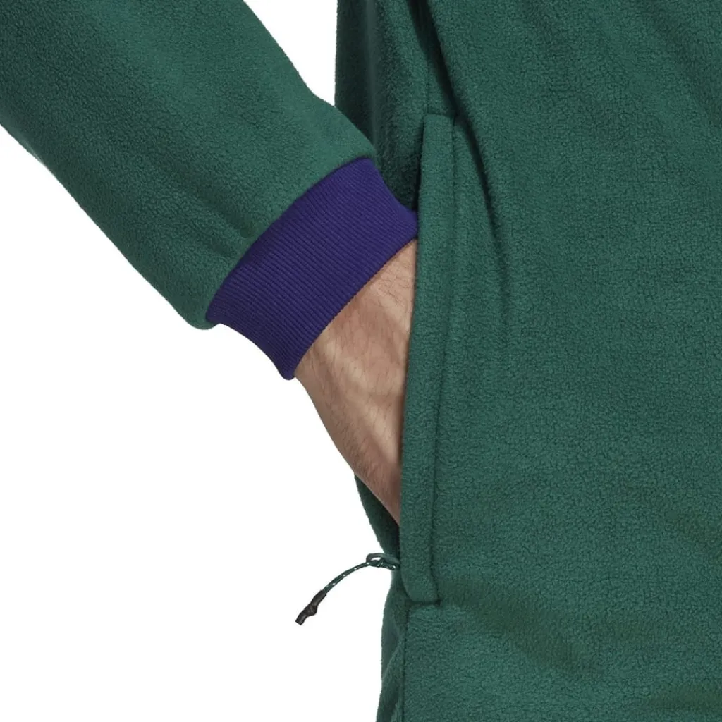 Sweatshirts*adidas Collared Neck Relaxed Fit Sweatshirt in Green