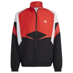Tracksuits*adidas Colourblock Track Top in Black white red
