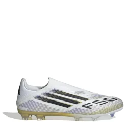 Football Boots*adidas F50 League Laceless Adults Firm Ground Football Boots in White