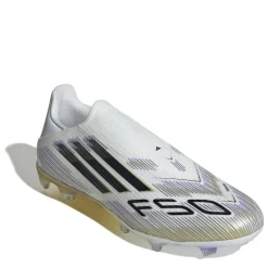 Football Boots*adidas F50 League Laceless Adults Firm Ground Football Boots in White