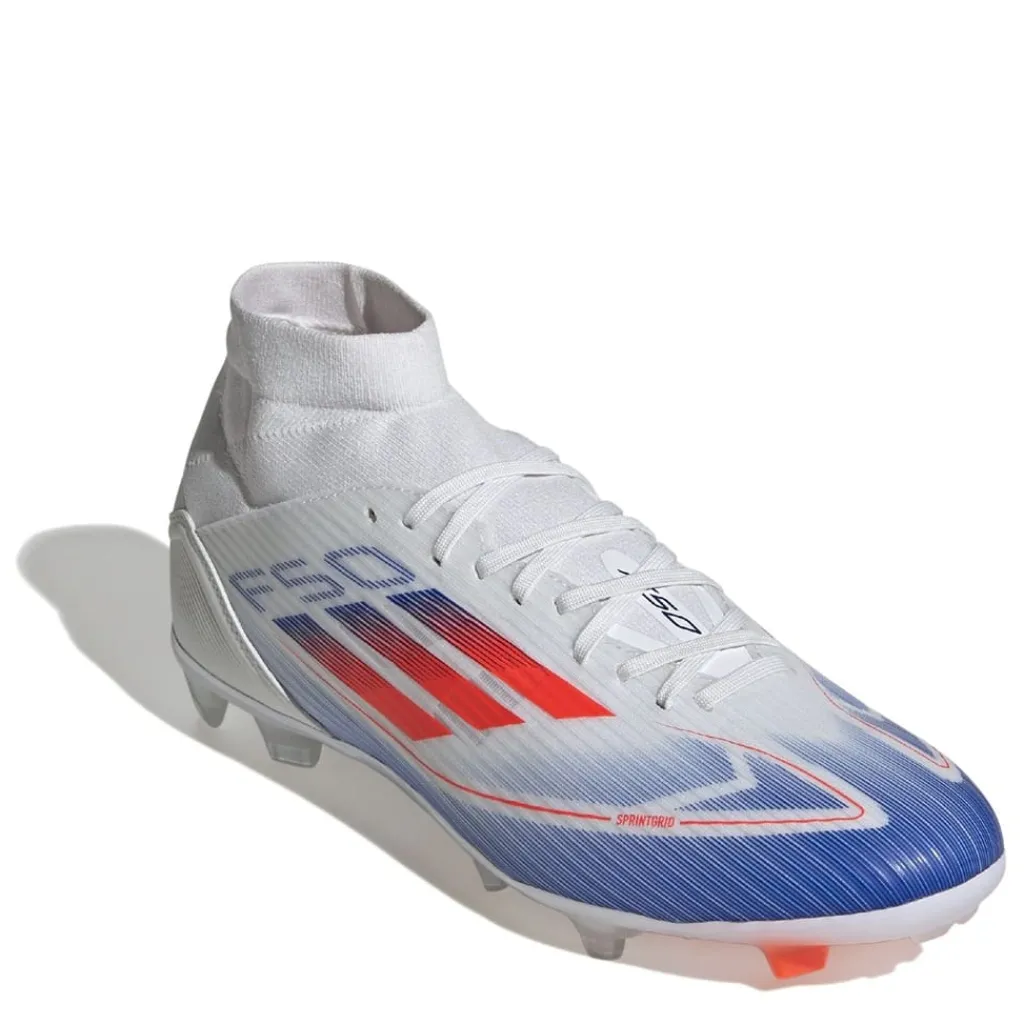 Football Boots*adidas F50 League Mid Cut Firm Ground Football Boots in White