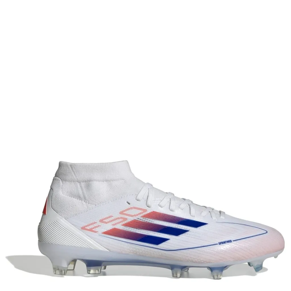 Football Boots*adidas F50 Pro Mid Firm Ground Football Boots in White