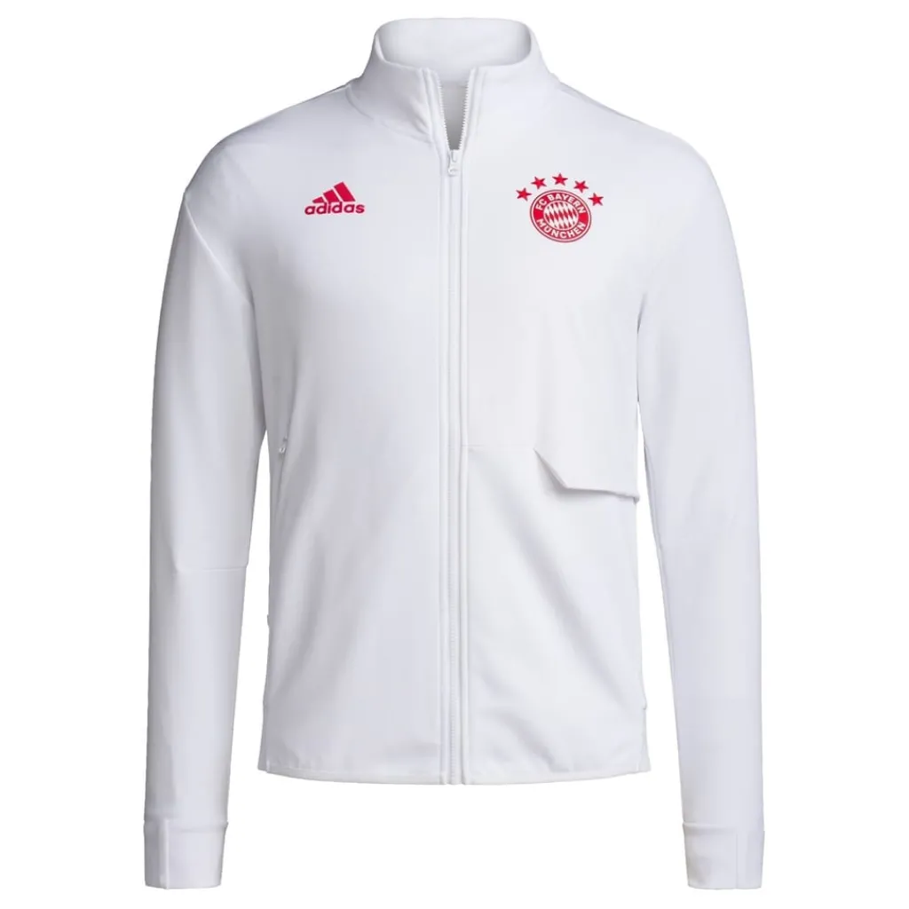 Fitness And Gym Tops*adidas FC Barcelona Mock Neck Athletic Top in White
