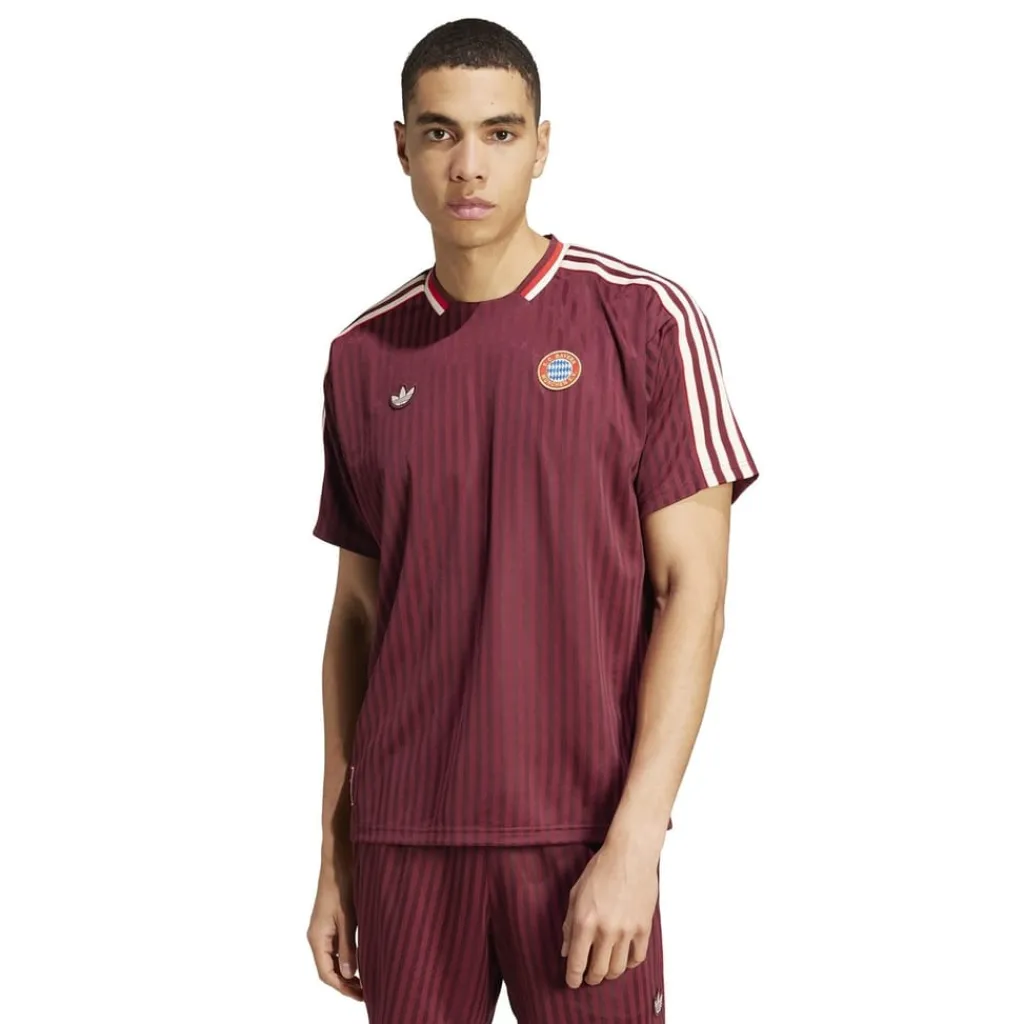 Football And Rugby Clothing*adidas Fc Bayern Terrace Icons Jersey Adults in Red