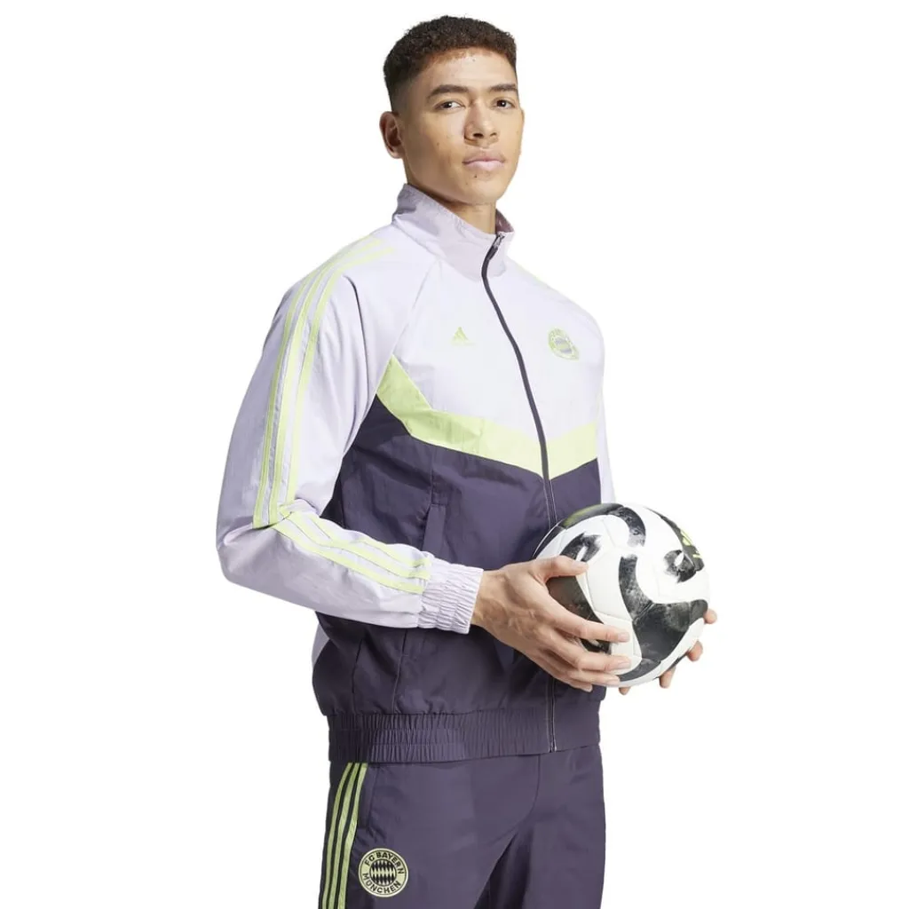 Tracksuits*adidas Fc Bayern Woven Tracksuit Top 2023 2024 Adults in Grey