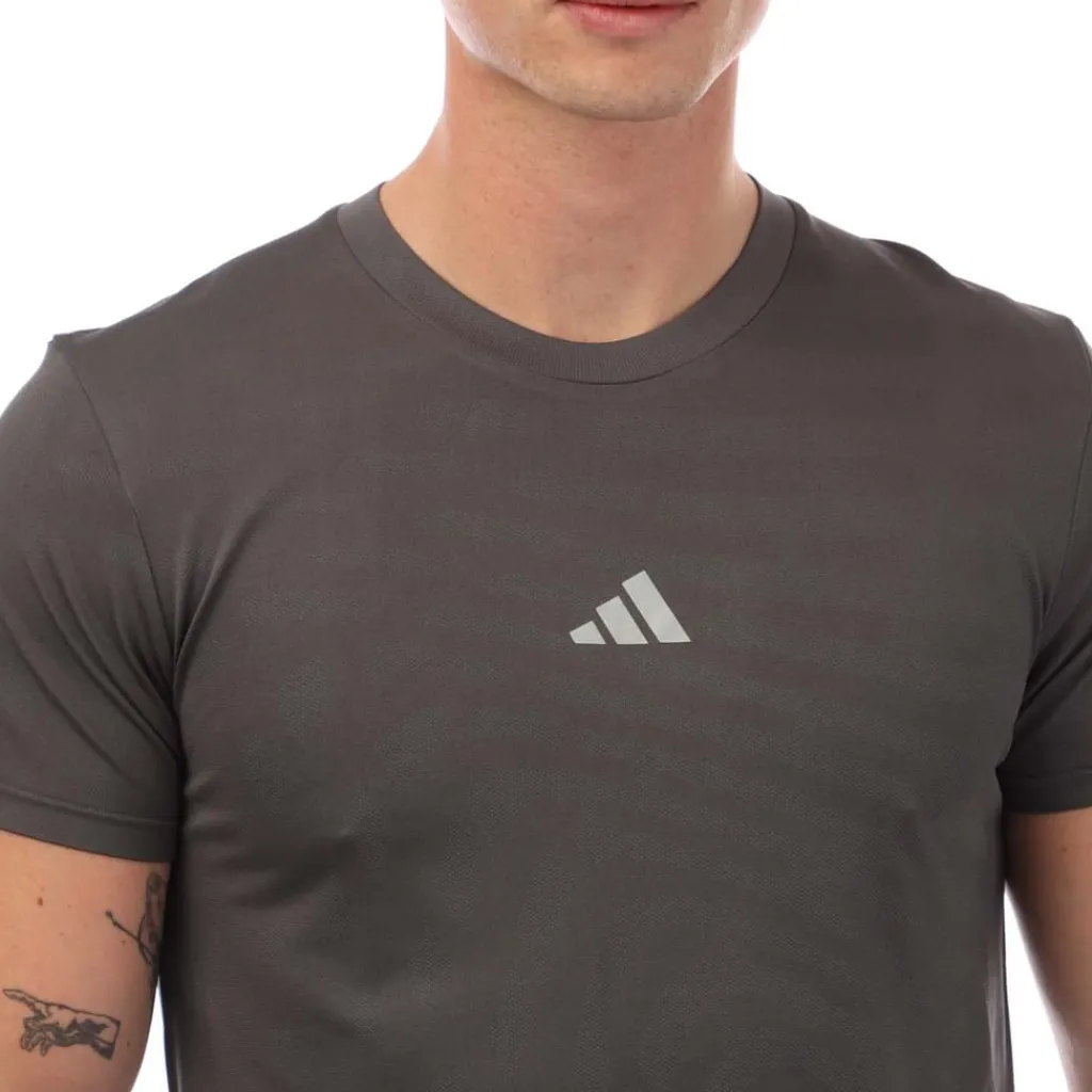 T-Shirts And Vests*adidas Gym+ Seamless T-Shirt in Grey