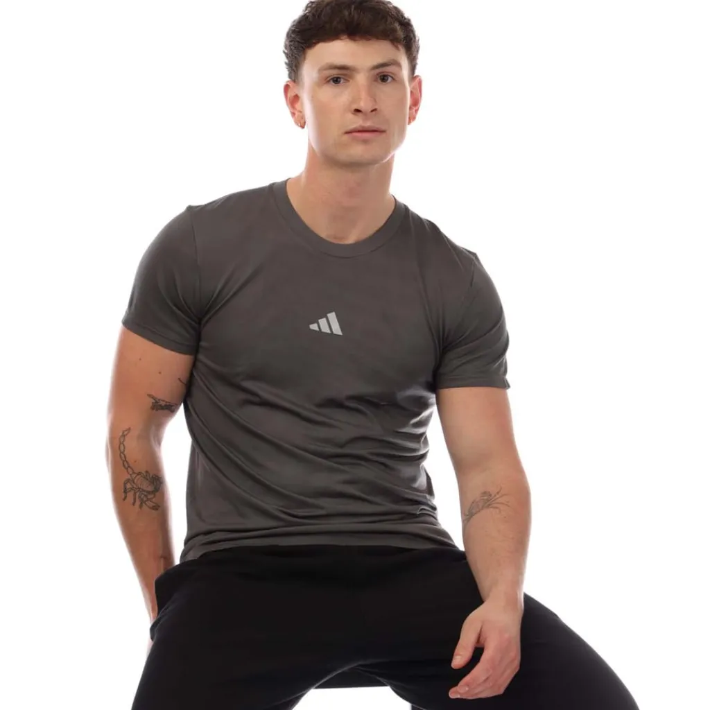 T-Shirts And Vests*adidas Gym+ Seamless T-Shirt in Grey