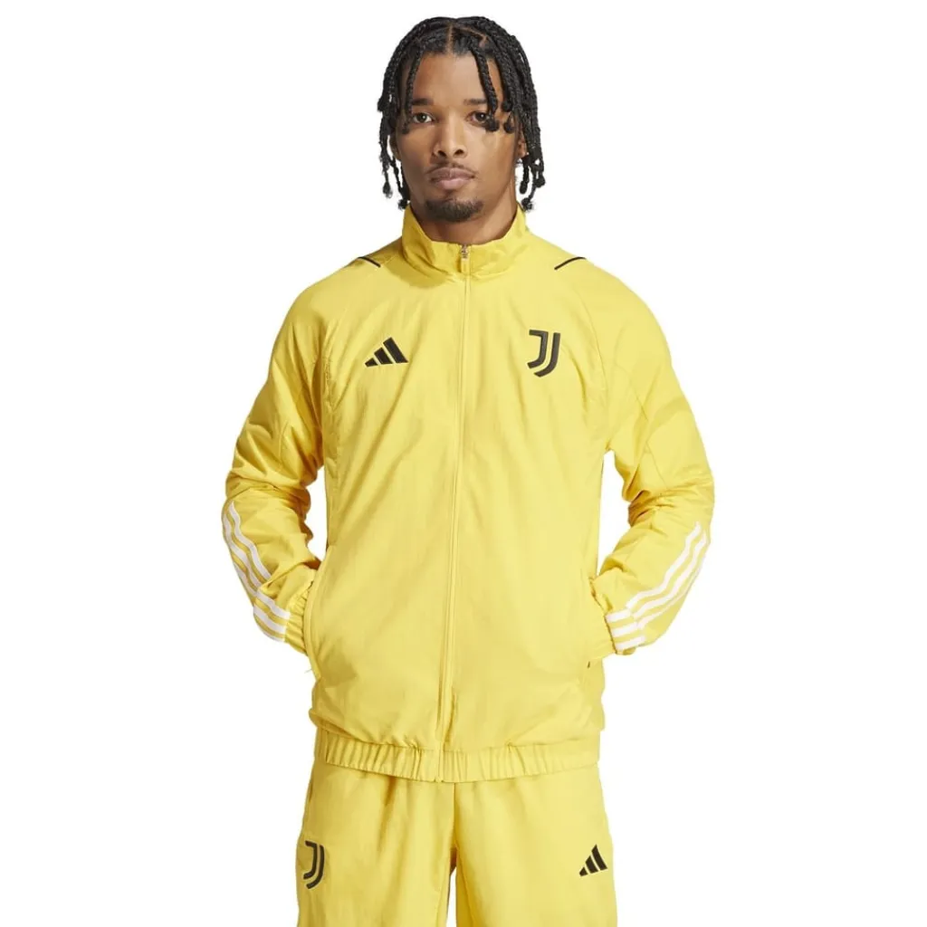 Tracksuits*adidas High Neck Regular Fit Athletic Top in Gold