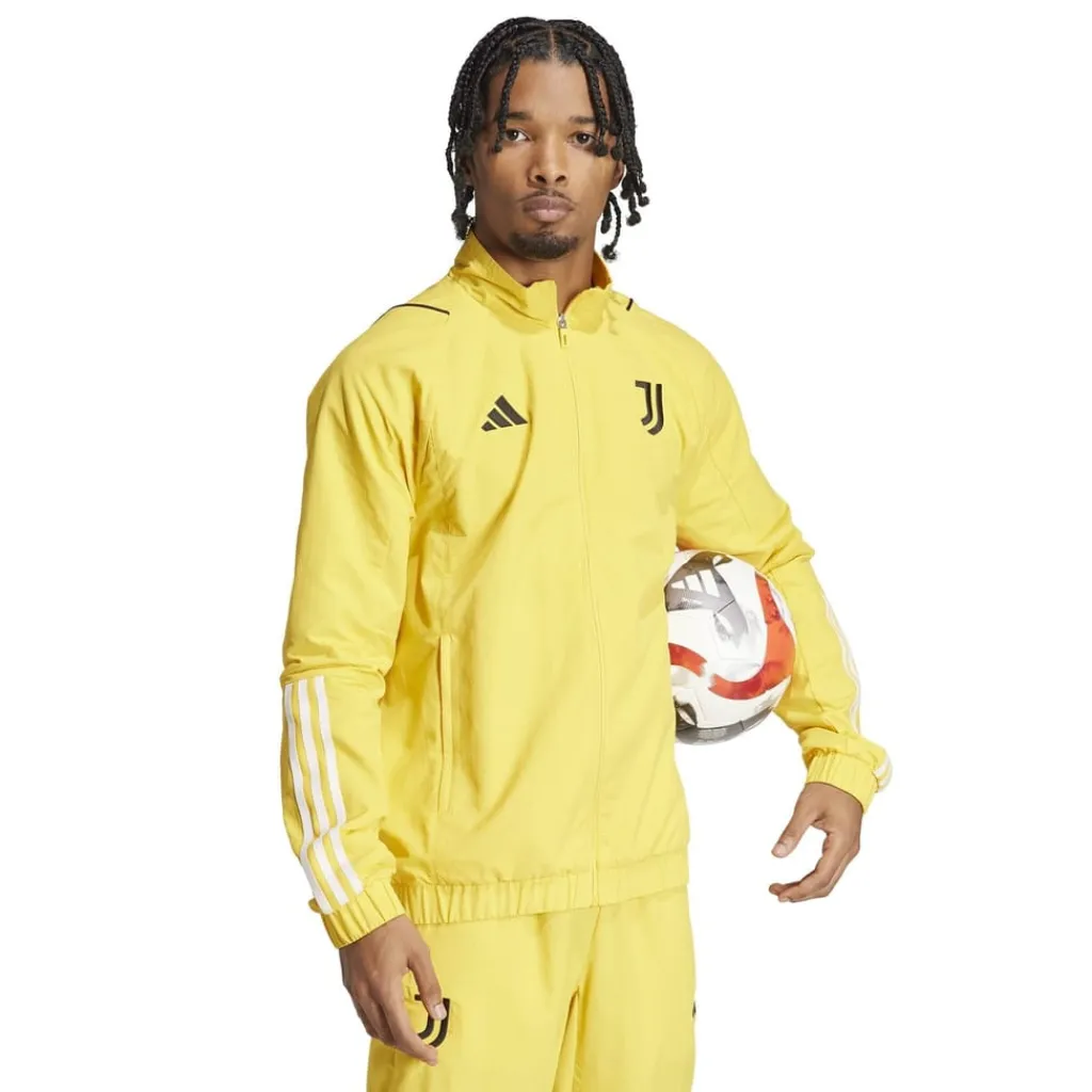 Tracksuits*adidas High Neck Regular Fit Athletic Top in Gold