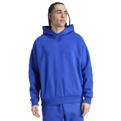 Fitness And Gym Tops*adidas Hooded Relaxed Fit Sweatshirt in Blue