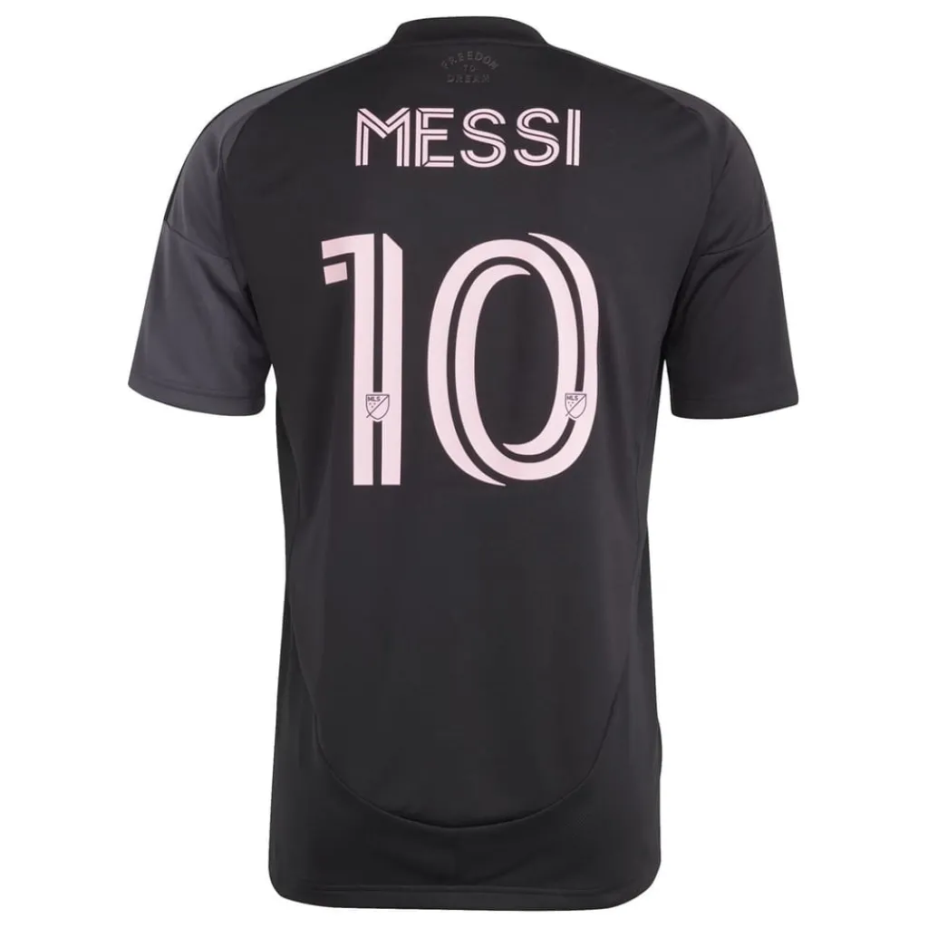 Football And Rugby Clothing*adidas Inter Miami Away Messi Shirt 2025 2026 Adults in Black