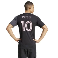 Football And Rugby Clothing*adidas Inter Miami Away Messi Shirt 2025 2026 Adults in Black
