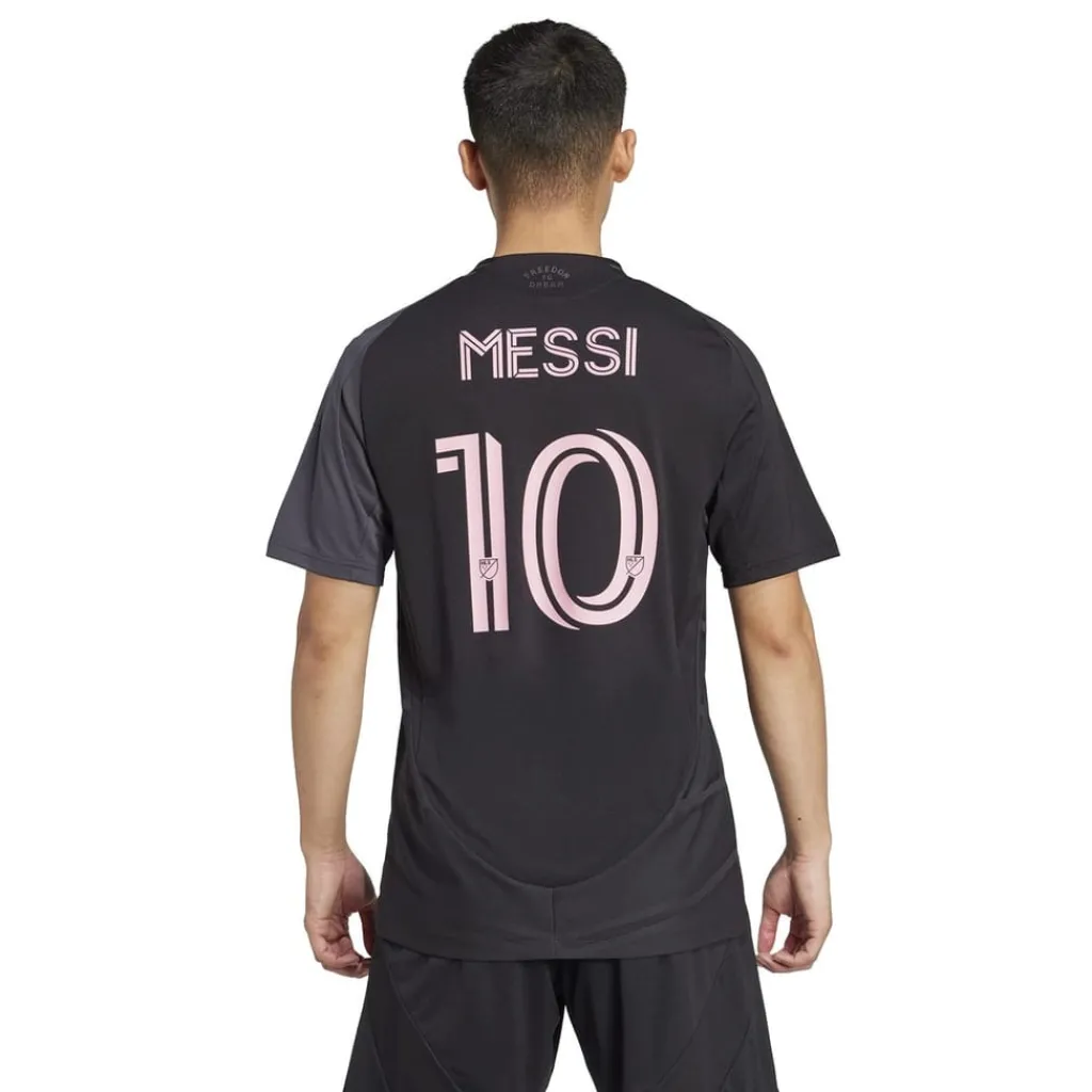 Football And Rugby Clothing*adidas Inter Miami Messi Authentic Away Shirt 2025 2026 Adults in Black