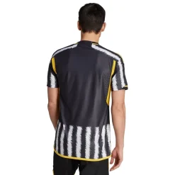 Football And Rugby Clothing*adidas Juventus Authentic Home Shirt 2023 2024 Adults in Black