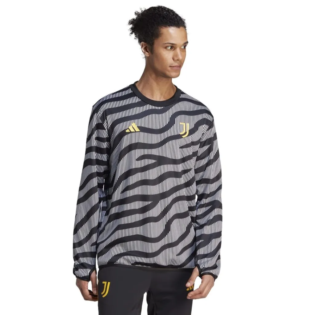 Football And Rugby Clothing*adidas Juventus Pre Match Top Adults in Black