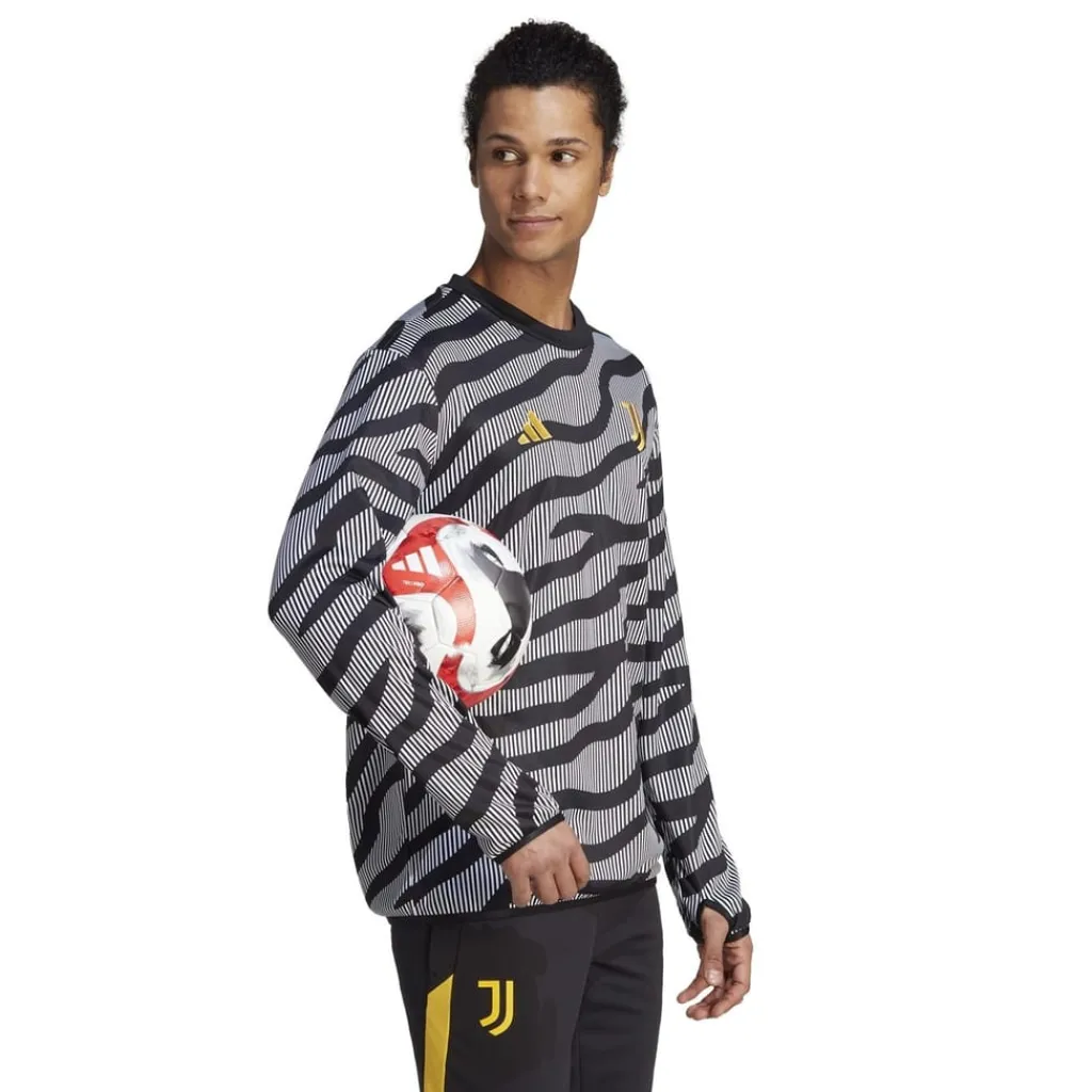 Football And Rugby Clothing*adidas Juventus Pre Match Top Adults in Black