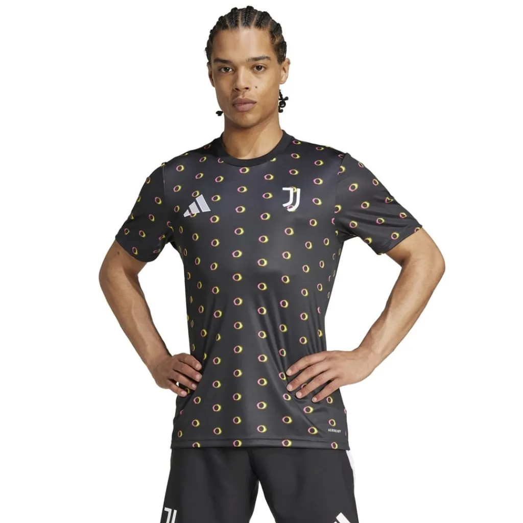 Football And Rugby Clothing*adidas Juventus Pre Match Shirt 2024 2025 Adults in Black