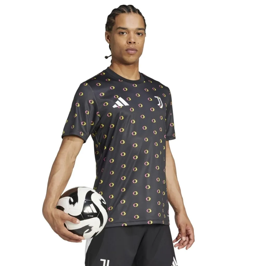 Football And Rugby Clothing*adidas Juventus Pre Match Shirt 2024 2025 Adults in Black