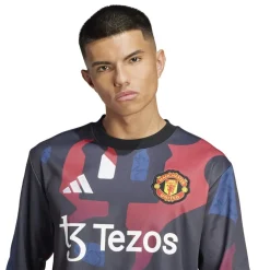 Fitness And Gymwear*adidas Manchester United Prematch Top 2024 2025 Adults in Black