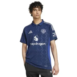 Football And Rugby Clothing*adidas Manchester United Away Shirt 2024 2025 Adults in Blue
