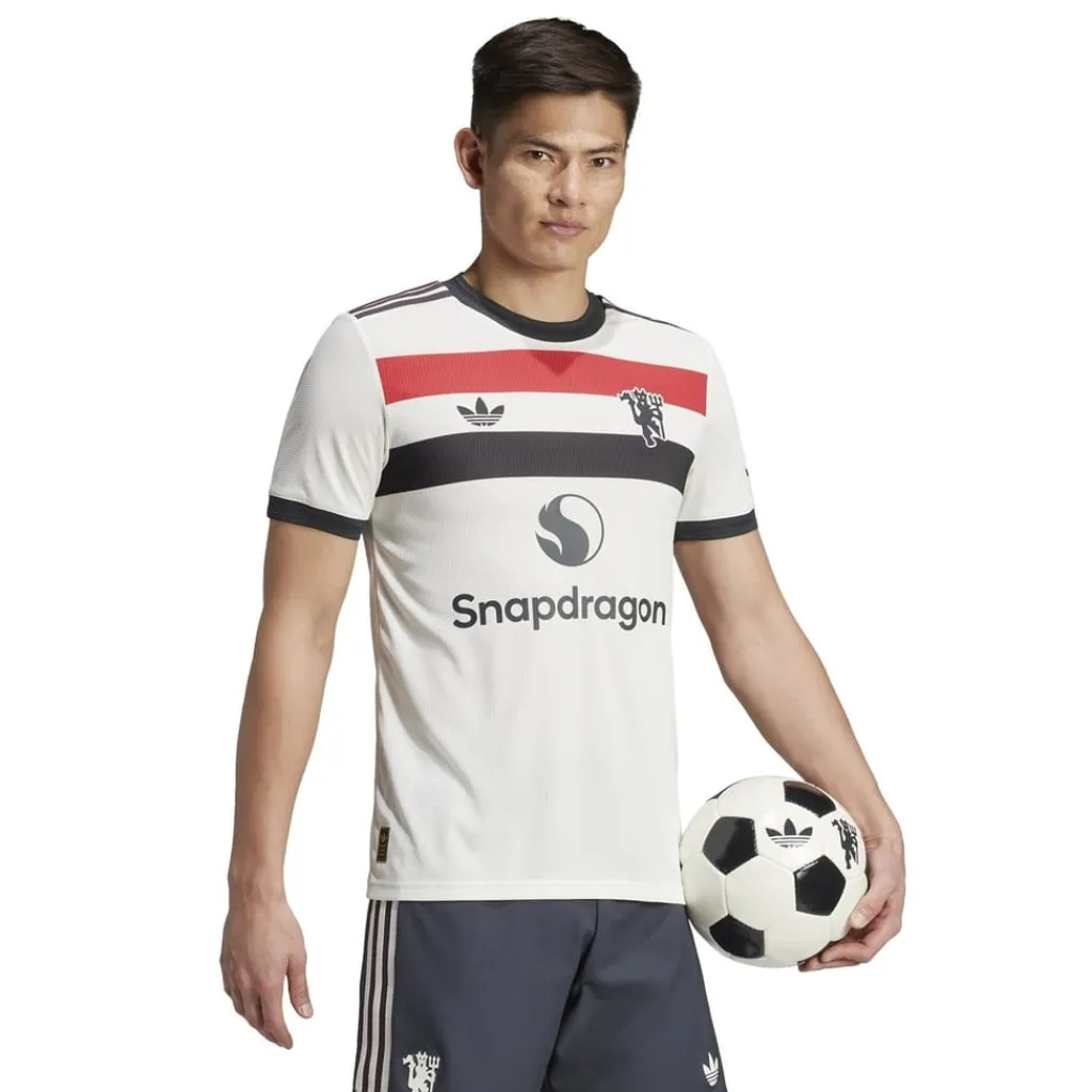 Football And Rugby Clothing*adidas Manchester United Authentic Third Shirt 2024 2025 Adults in White