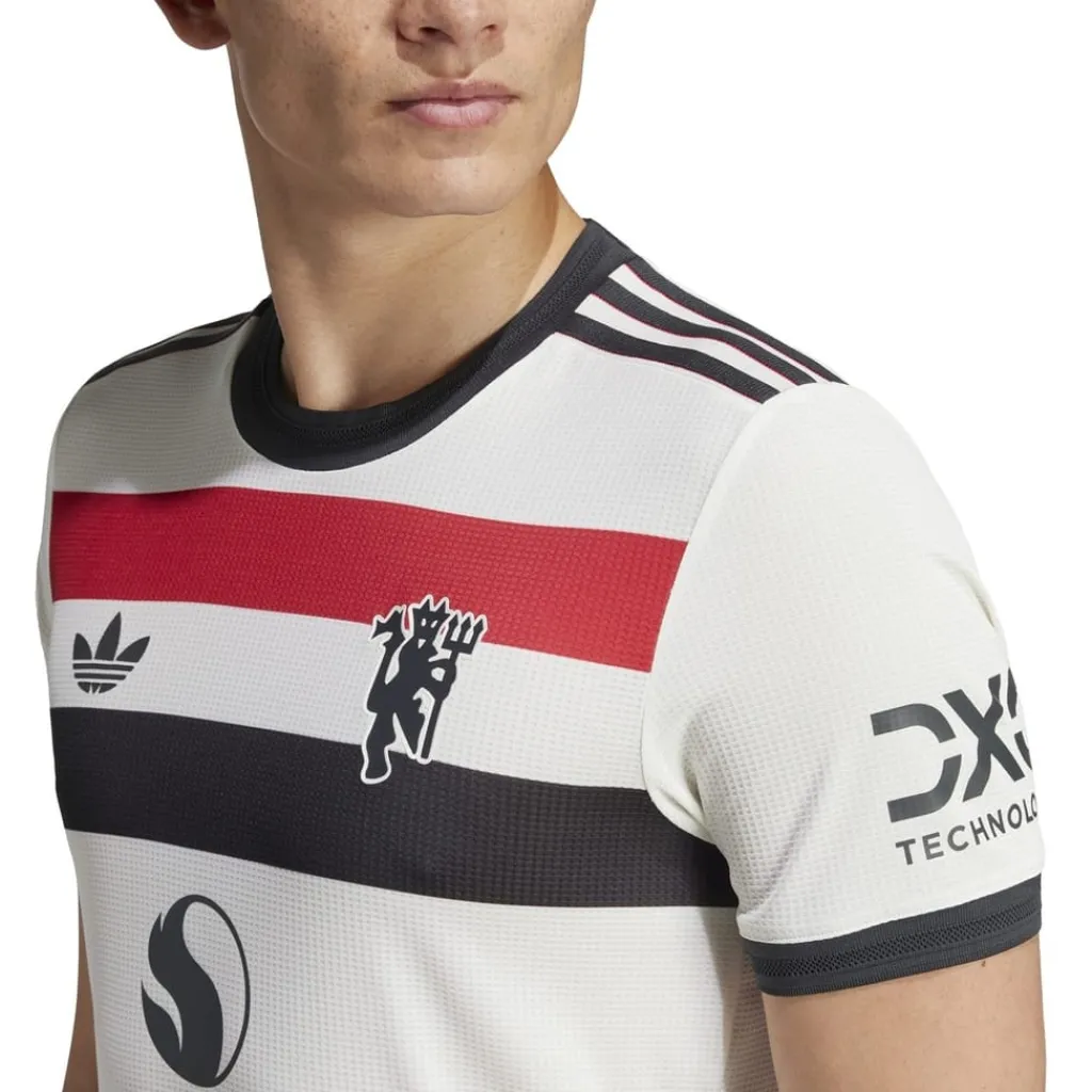 Football And Rugby Clothing*adidas Manchester United Authentic Third Shirt 2024 2025 Adults in White