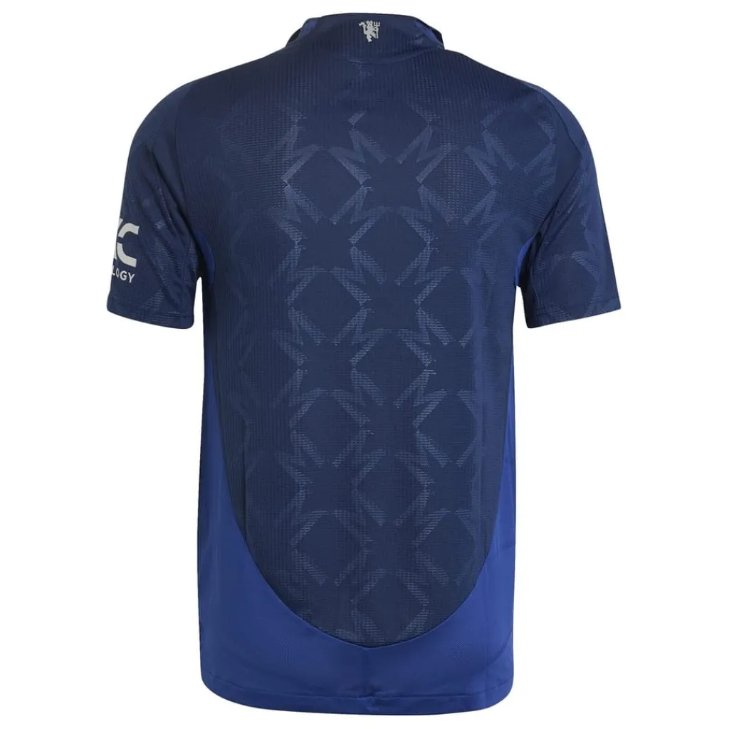 Football And Rugby Clothing*adidas Manchester United Authentic Away Shirt 2024 2025 Adults in Blue