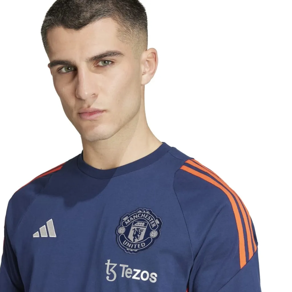 Football And Rugby Clothing*adidas Manchester United Tiro 24 T-Shirt 2024 2025 Adults in Blue