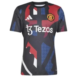 Football And Rugby Clothing*adidas Manchester United Prematch Shirt 2024 2025 Adults in Black