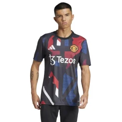 Football And Rugby Clothing*adidas Manchester United Prematch Shirt 2024 2025 Adults in Black