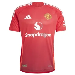 Football And Rugby Clothing*adidas Manchester United Authentic Home Shirt 2024 2025 Adults in Red