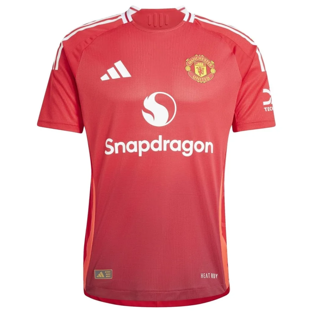 Football And Rugby Clothing*adidas Manchester United Authentic Home Shirt 2024 2025 Adults in Red