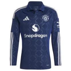 Football And Rugby Clothing*adidas Manchester United Away Long Sleeve Shirt Adults in Blue