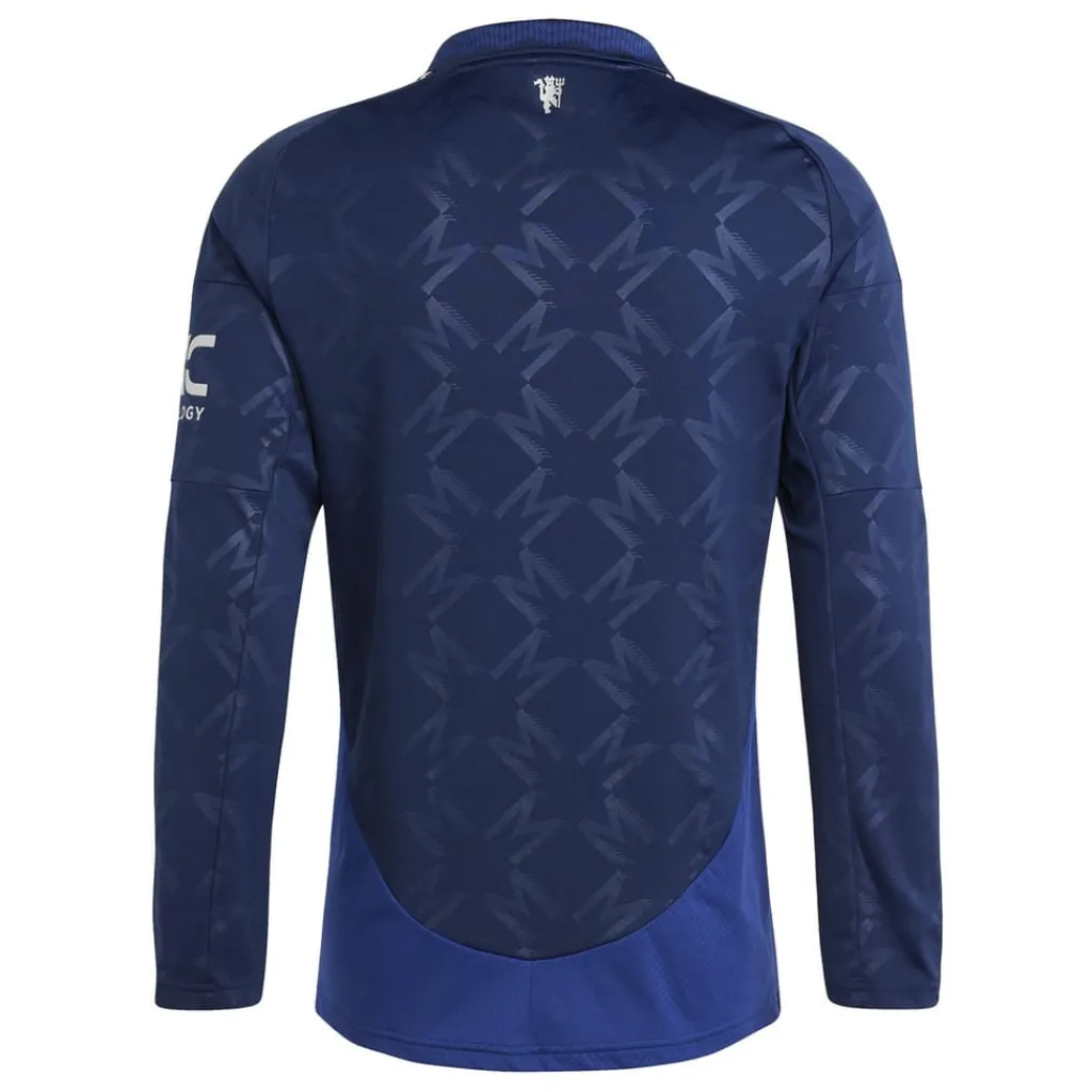 Football And Rugby Clothing*adidas Manchester United Away Long Sleeve Shirt Adults in Blue