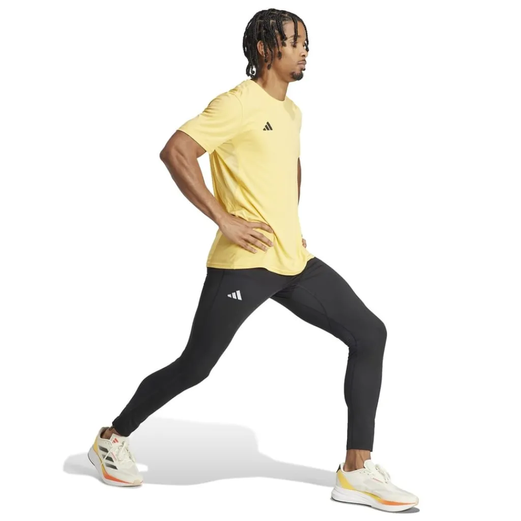 Fitness And Gym Pants*adidas Mens Adizero Essentials Running Long Leggings in Black