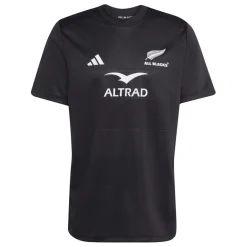 Fitness And Gym Tops*adidas Mens All Blacks Supporter T-Shirt in Black